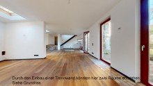Wohnk�che und Wohnzimmer, EG Wohnen wie im eigenen Haus - Exklusive Architektenwohnung �ber drei Etagen mit Dach- & Gartenterrasse im Holl�ndischen Viertel
