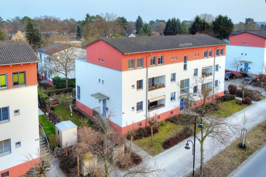 Hausansicht Terrassenwohnung Nuthetal