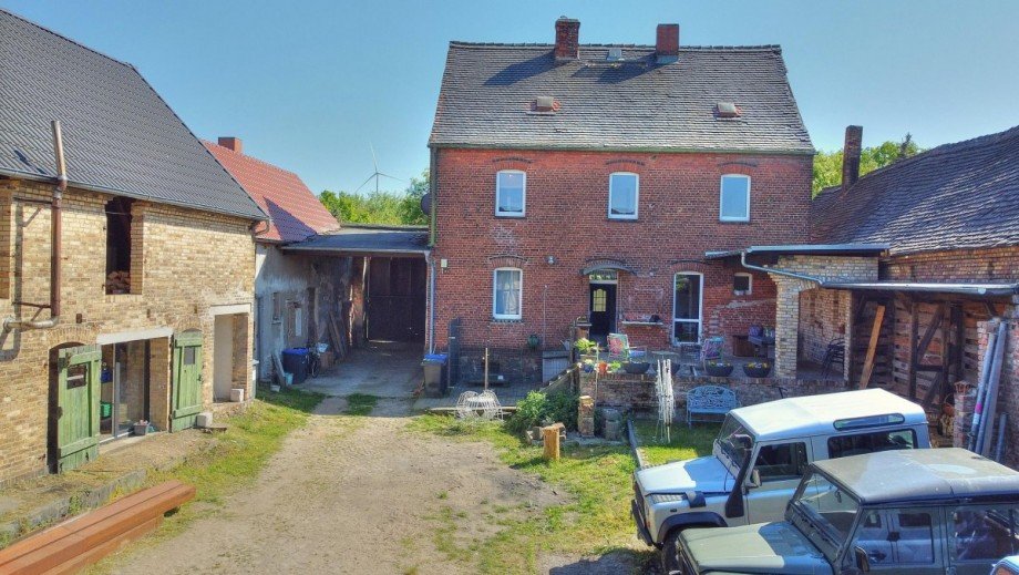 Hofansicht Bauernhaus Gr�fenhainichen