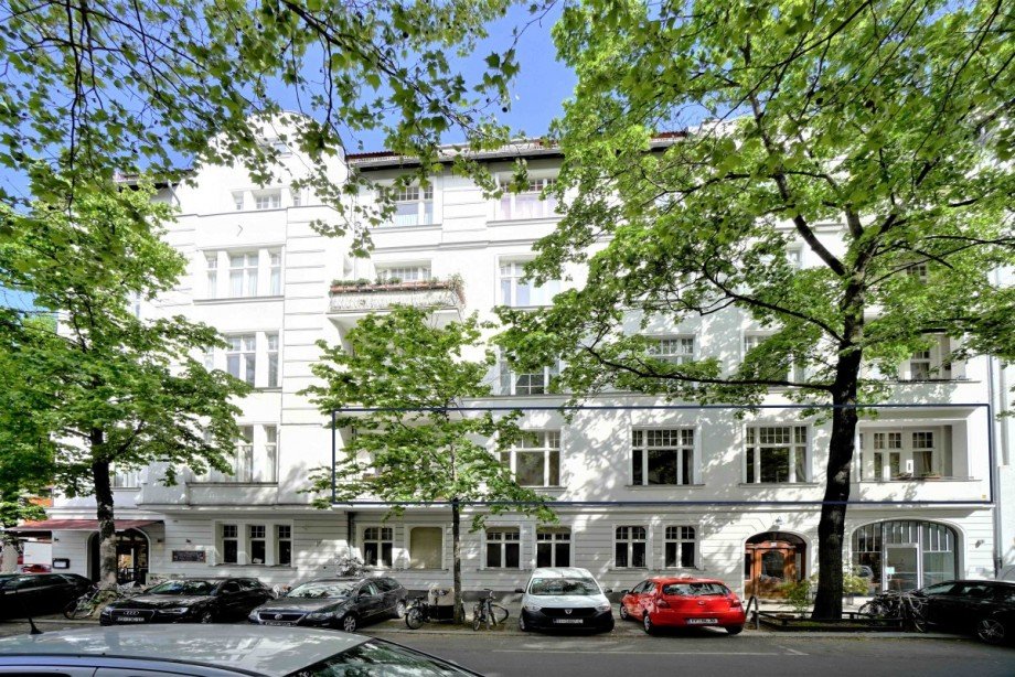 Wohnung blau markiert Etagenwohnung Berlin