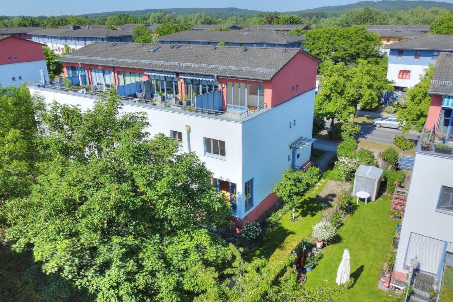 Hausansicht Terrassenwohnung Nuthetal