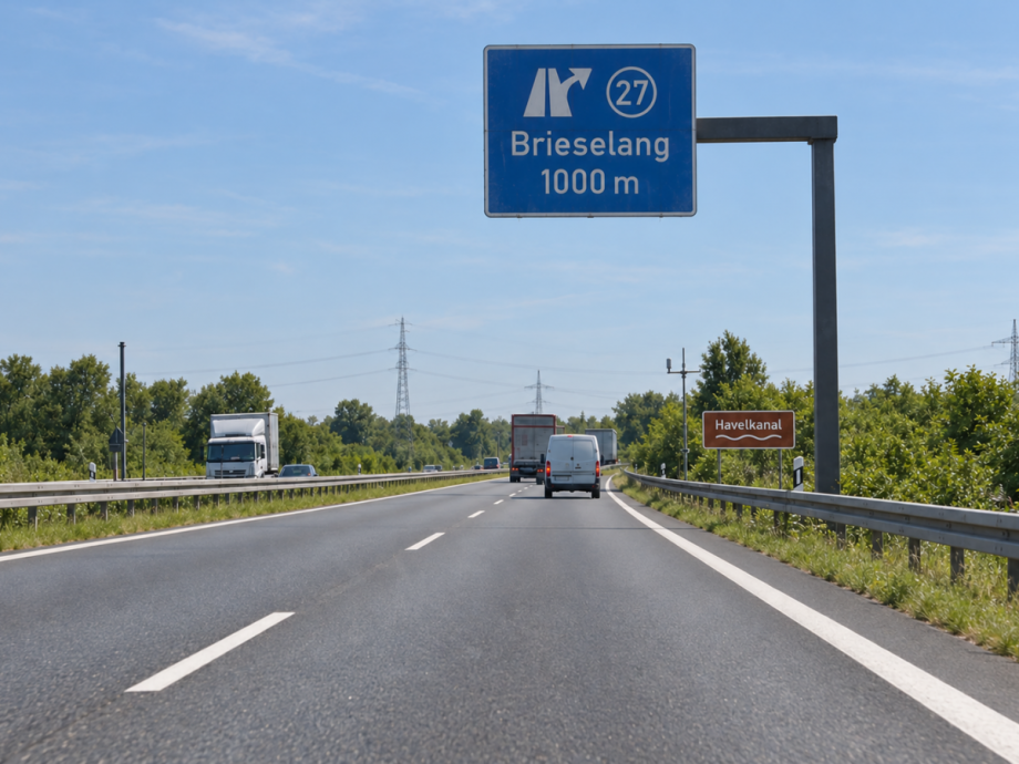 Autobahnanschluss Brieselang Wohngrundst�ck Brieselang