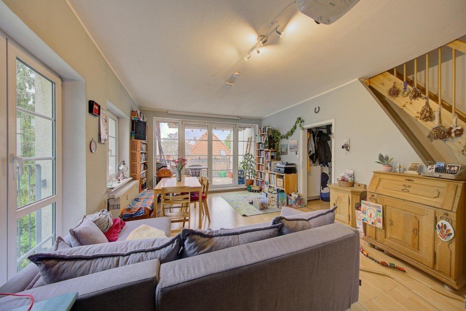 Wohnzimmer Maisonettewohnung Potsdam