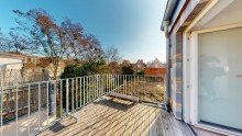 Dachterrasse, 2.OG Wohnen wie im eigenen Haus - Exklusive Architektenwohnung �ber drei Etagen mit Dach- & Gartenterrasse im Holl�ndischen Viertel