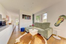 Wohnk�che Exklusives High-End-Mobilheim mit Dachterrasse in Strandn�he