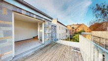 Dachterrasse, 2.OG Wohnen wie im eigenen Haus - Exklusive Architektenwohnung �ber drei Etagen mit Dach- & Gartenterrasse im Holl�ndischen Viertel