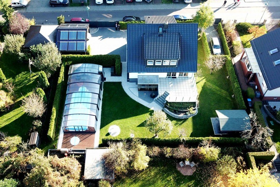 Luftbild Gartenblick Einfamilienhaus Potsdam