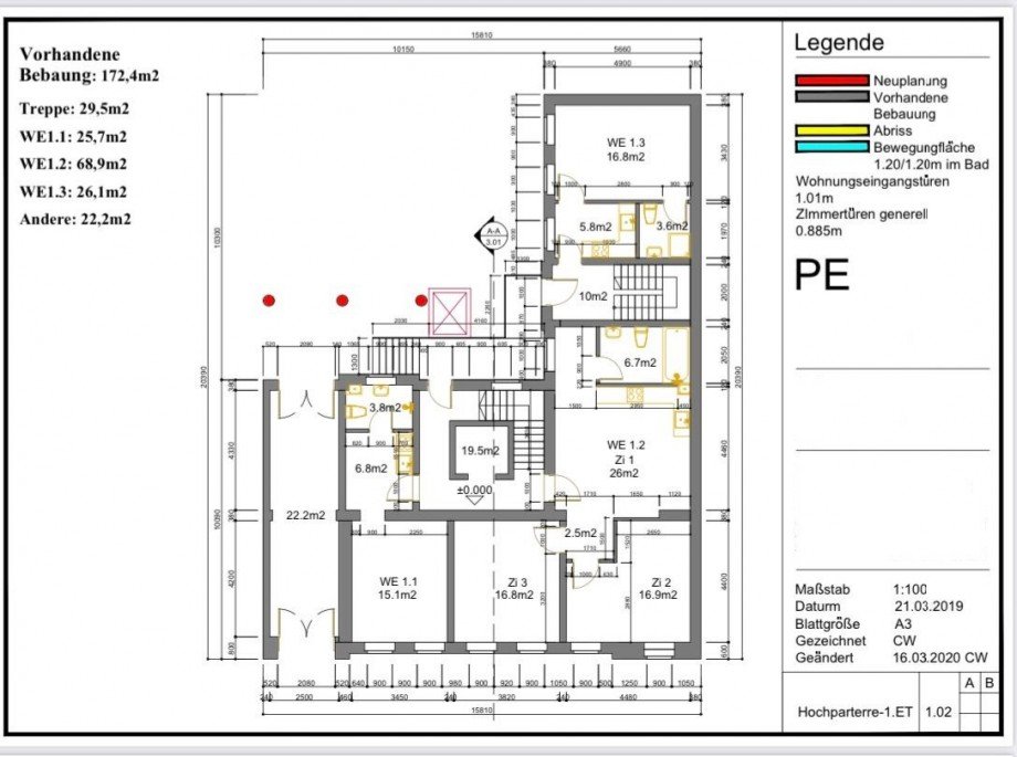 Hochparterre / Bestand Mehrfamilienhaus Berlin