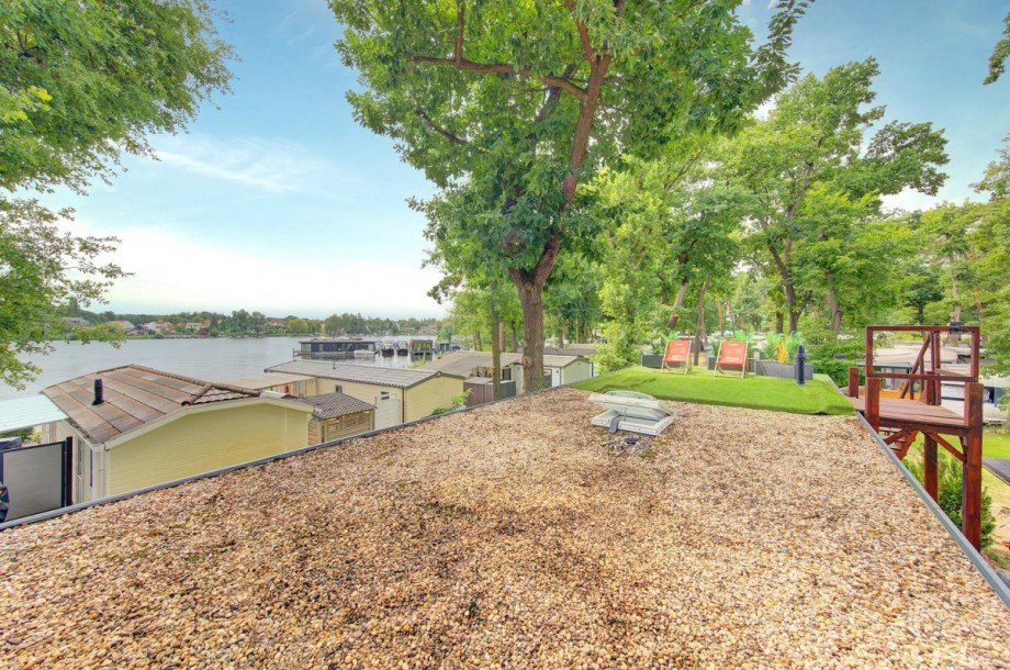 Dachterrasse mit Seeblick Bungalow Schwielowsee