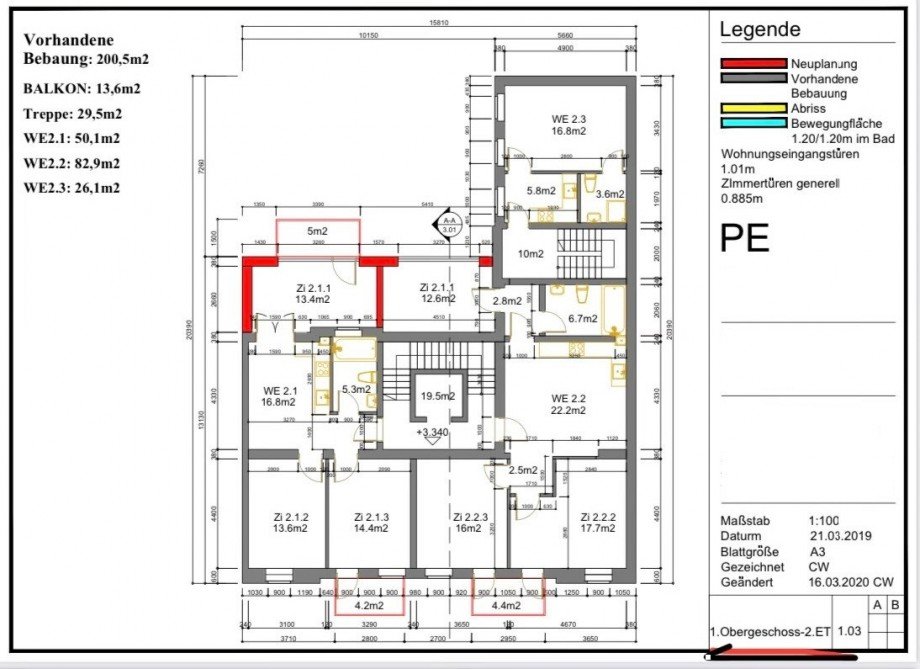 1. OG / Bestand Mehrfamilienhaus Berlin