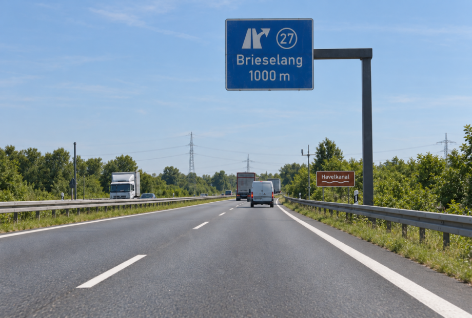Autobahnanschluss Brieselang Wohngrundst�ck Brieselang