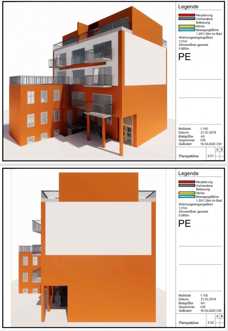 Projektion / Planung Mehrfamilienhaus Berlin