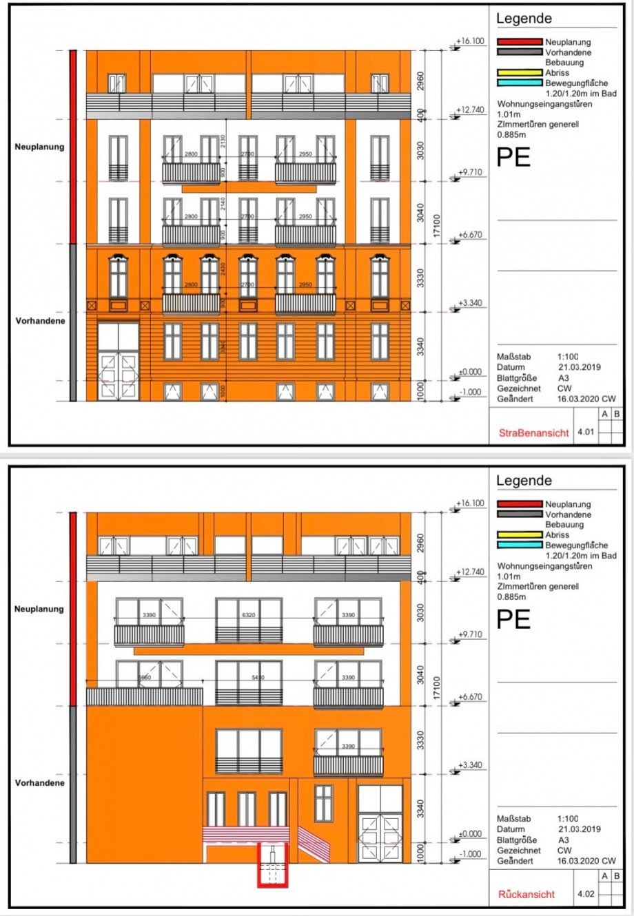 Projektion / Planung Mehrfamilienhaus Berlin