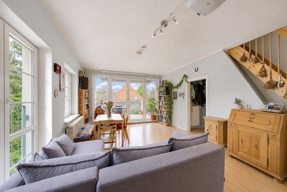 Wohnzimmer Original Maisonettewohnung Potsdam
