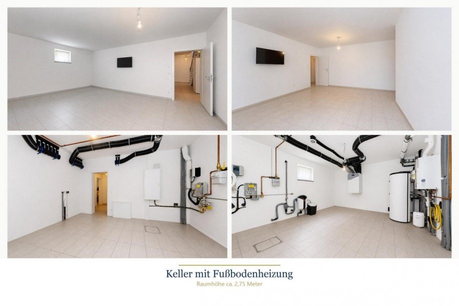 Keller mit Fu�bodenheizung Einfamilienhaus Falkensee