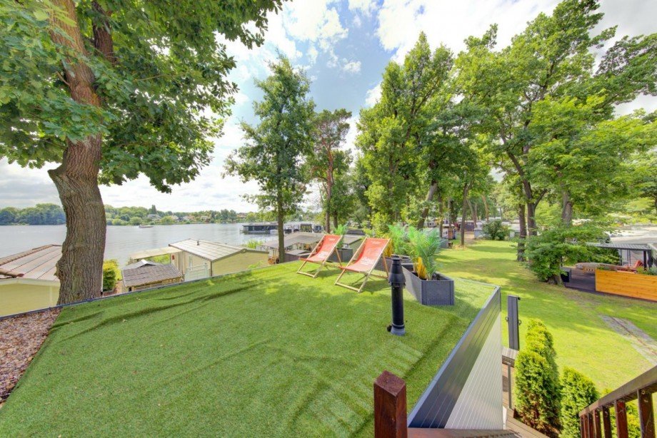 Dachterrasse mit Seeblick Bungalow Schwielowsee