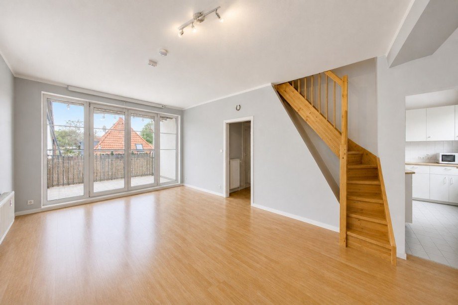 Wohnzimmer visualisiert Maisonettewohnung Potsdam