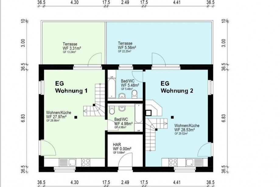 Haupthaus-EG Haus Schaprode